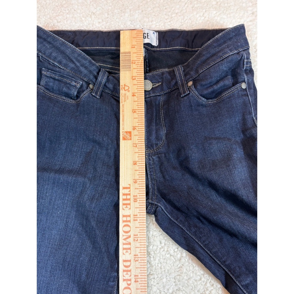 Paige Jeans Women 26 Blue Skyline Skinny Leg Dark Wash 332-103018 - Picture 13 of 16